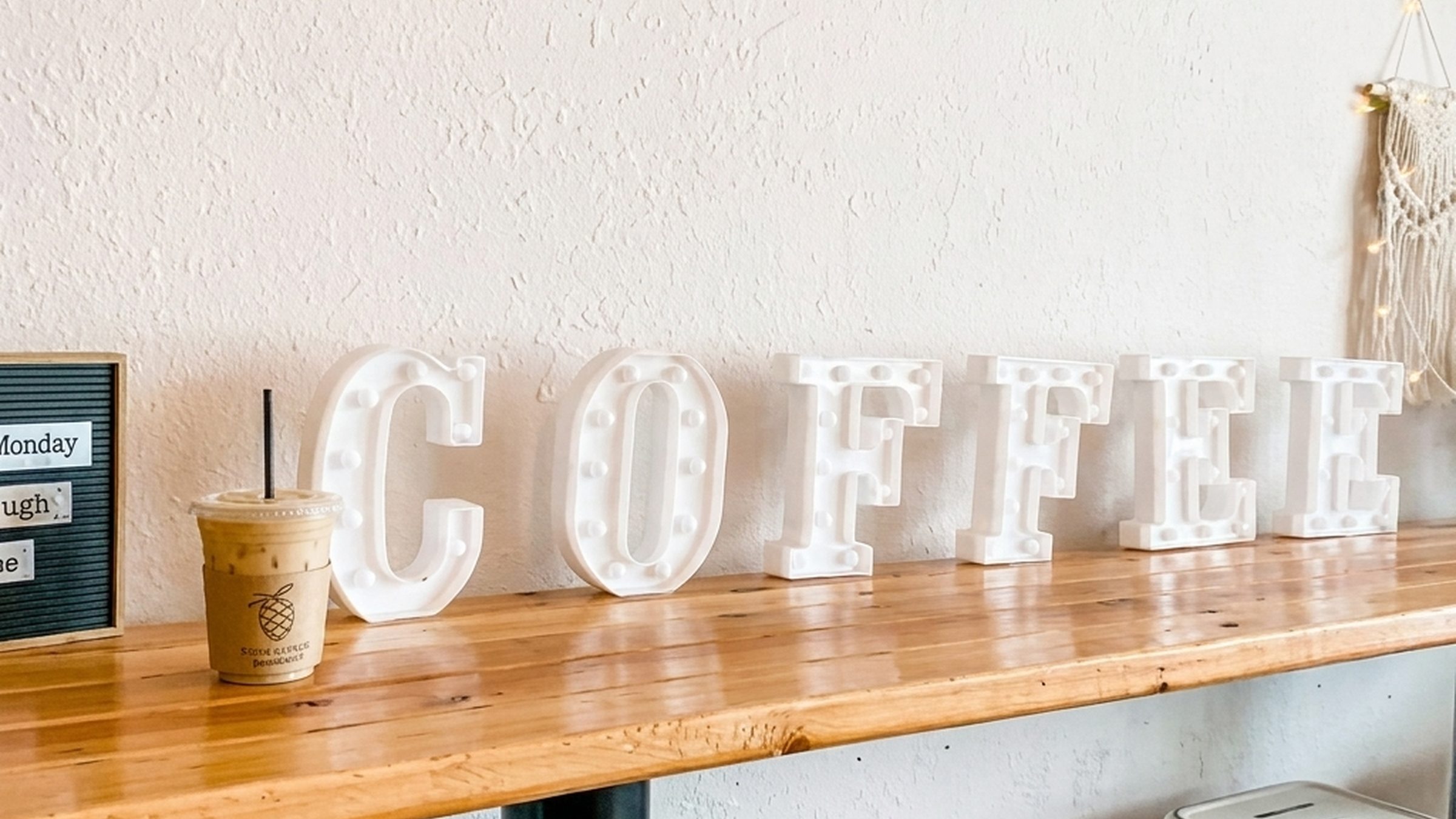 The welcoming coffee bar at Adopt Chiropractic